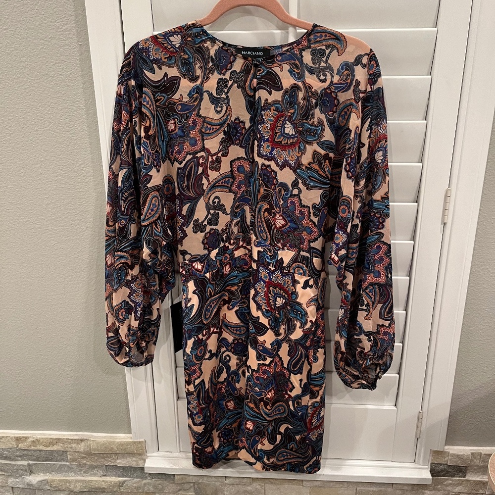 Marciano dress Small sheer top